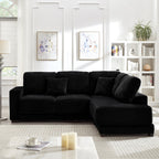 93" Sectional Sofa with Reversible Chaise Lounge