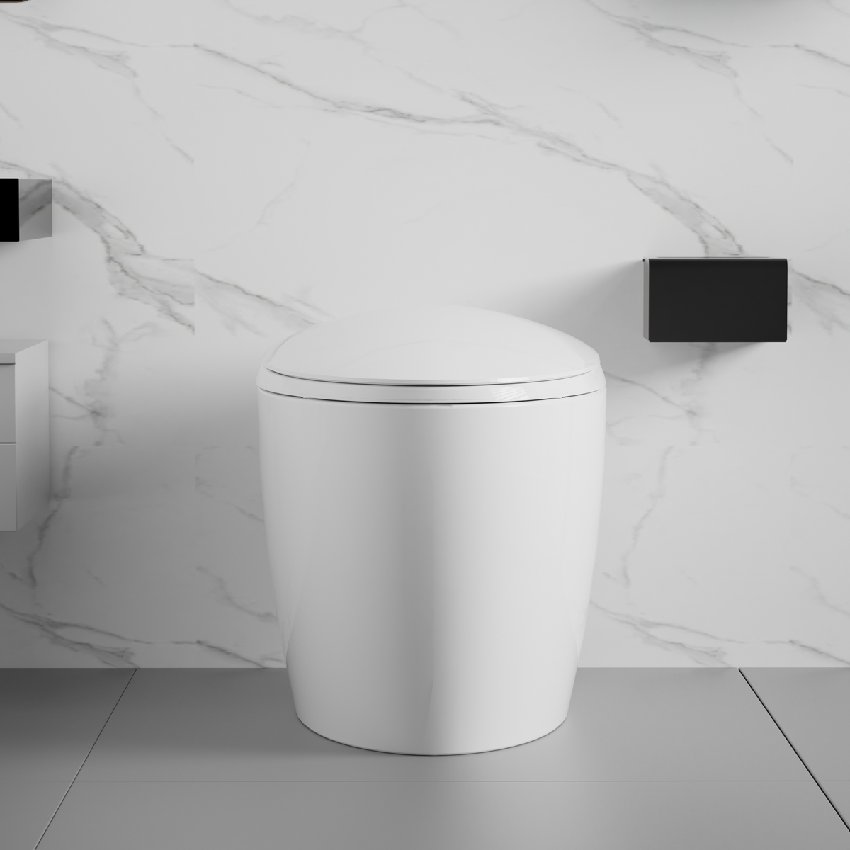 Unique Smart Toilet with Built-In Bidet