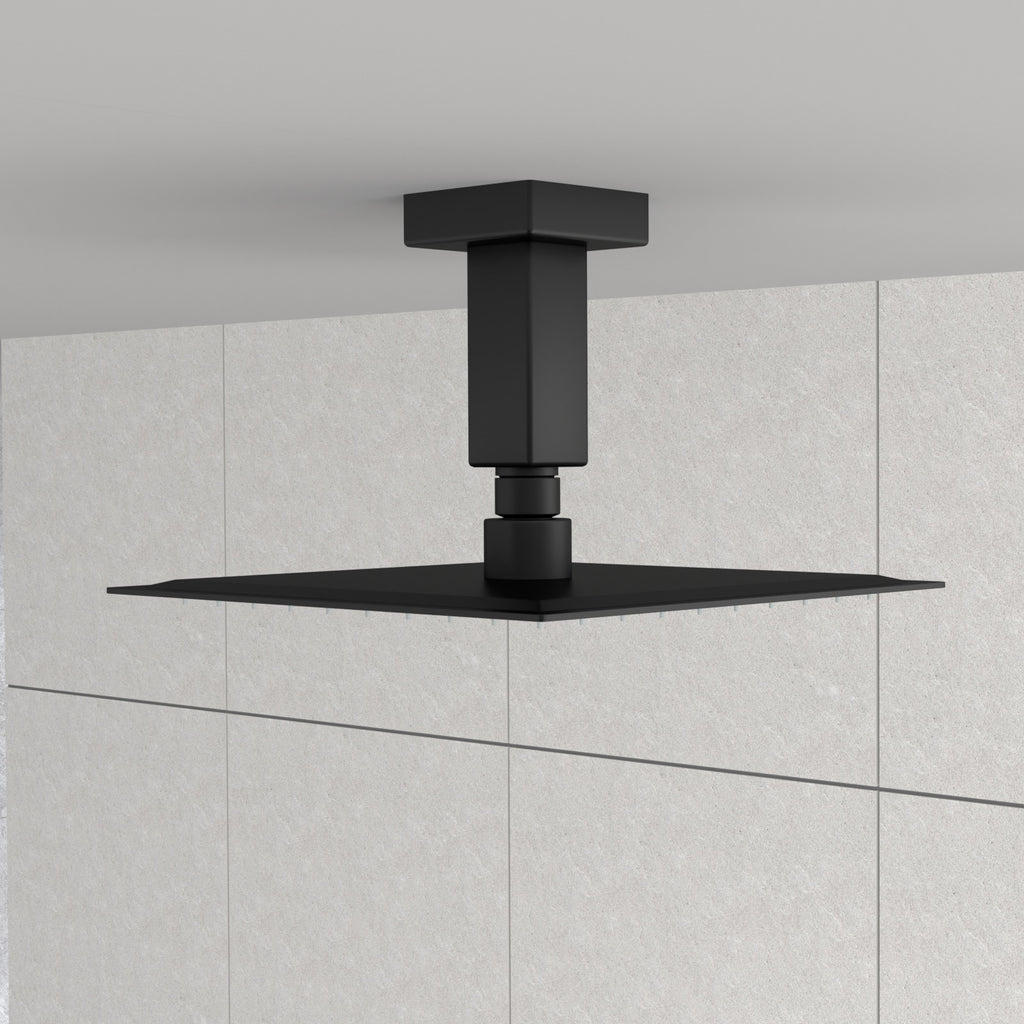 3-Inch Ceiling Mounted Shower Arm with Flange - Matte