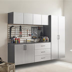 Astro Series 96 in. W x 79 in. H x 20 in. D Garage Cabinet Set B