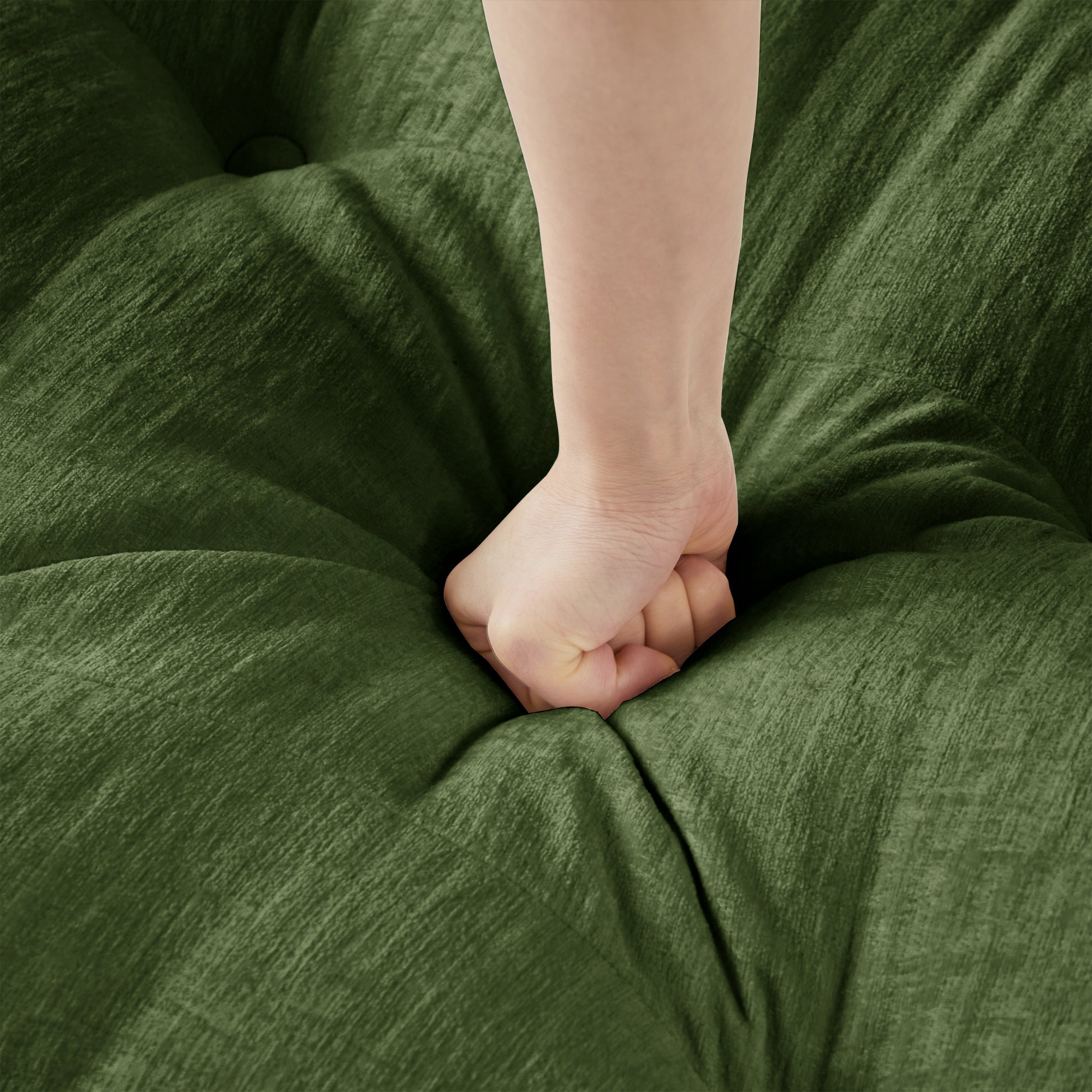 73-Inch Chenille Ottoman
