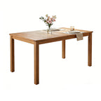 TOPMAX Patio Wooden Dining Table, Outdoor 67"L Rectangular Table