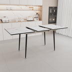 47"-63" Extendable MDF Modern Dining Table and Chair Set