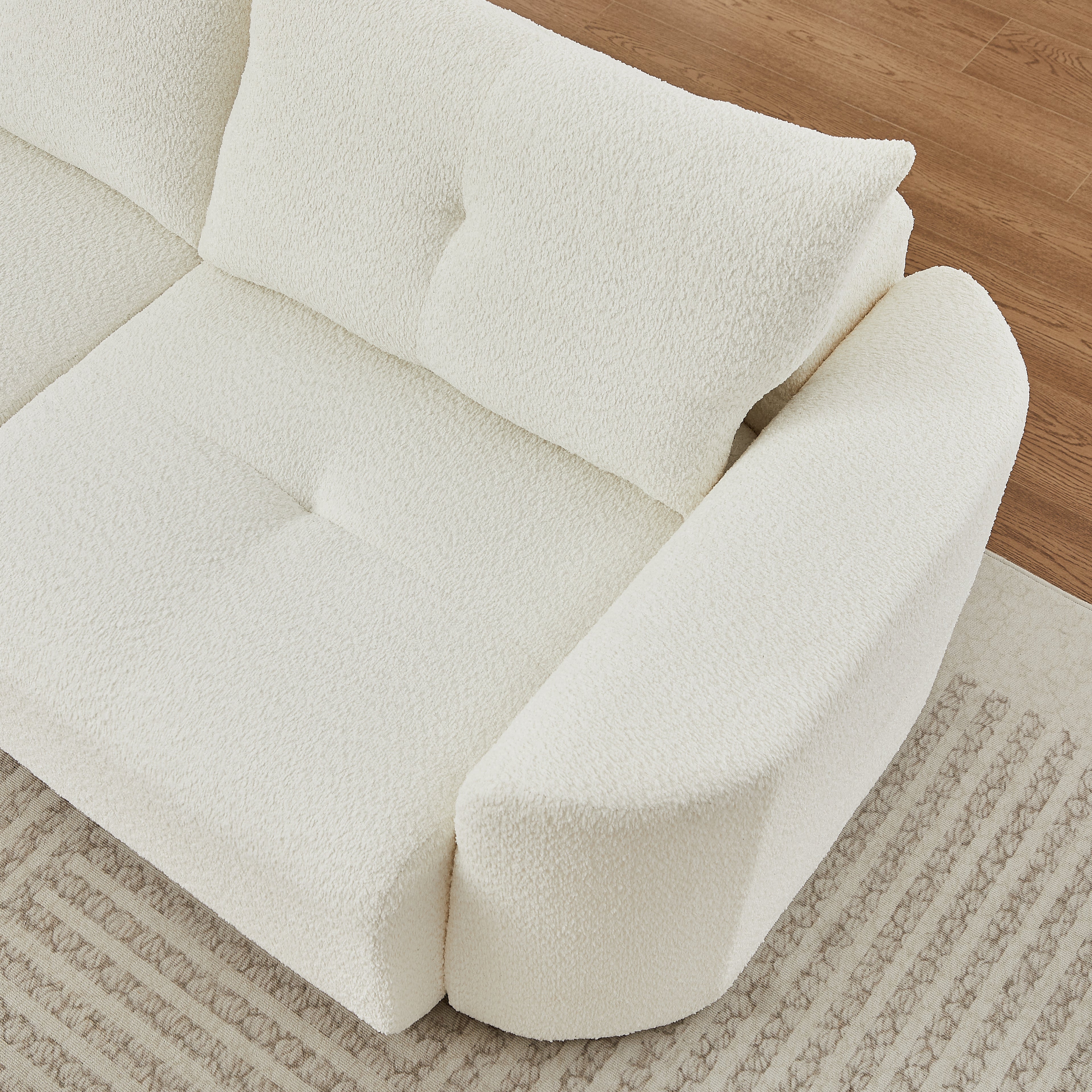 Chenille Sofa for Living Room - 109" Large Modern 3-Seater