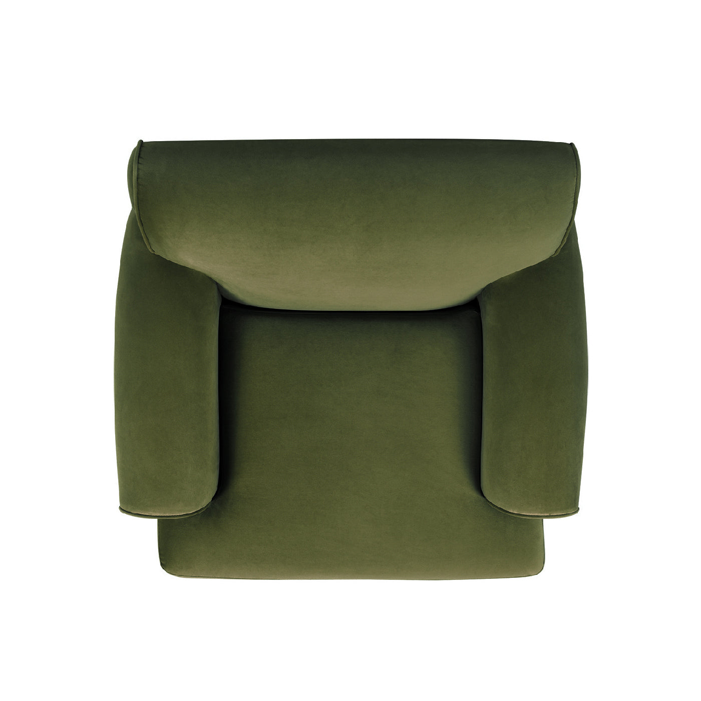Alana 38" Lawson Accent Arm Chair Metal Casters, Olive Green Performance Velvet