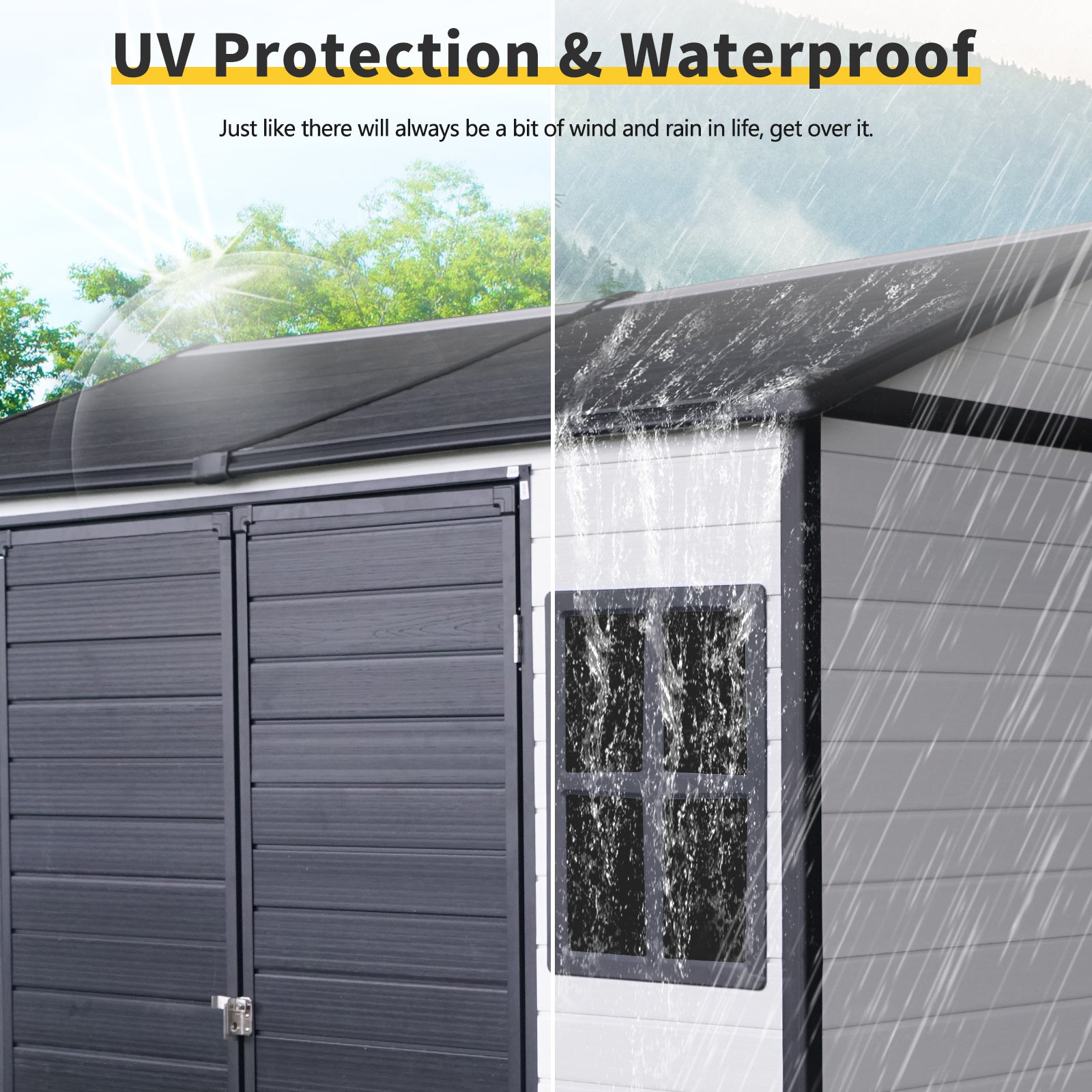 8 x 6 ft Resin Outdoor Storage Shed