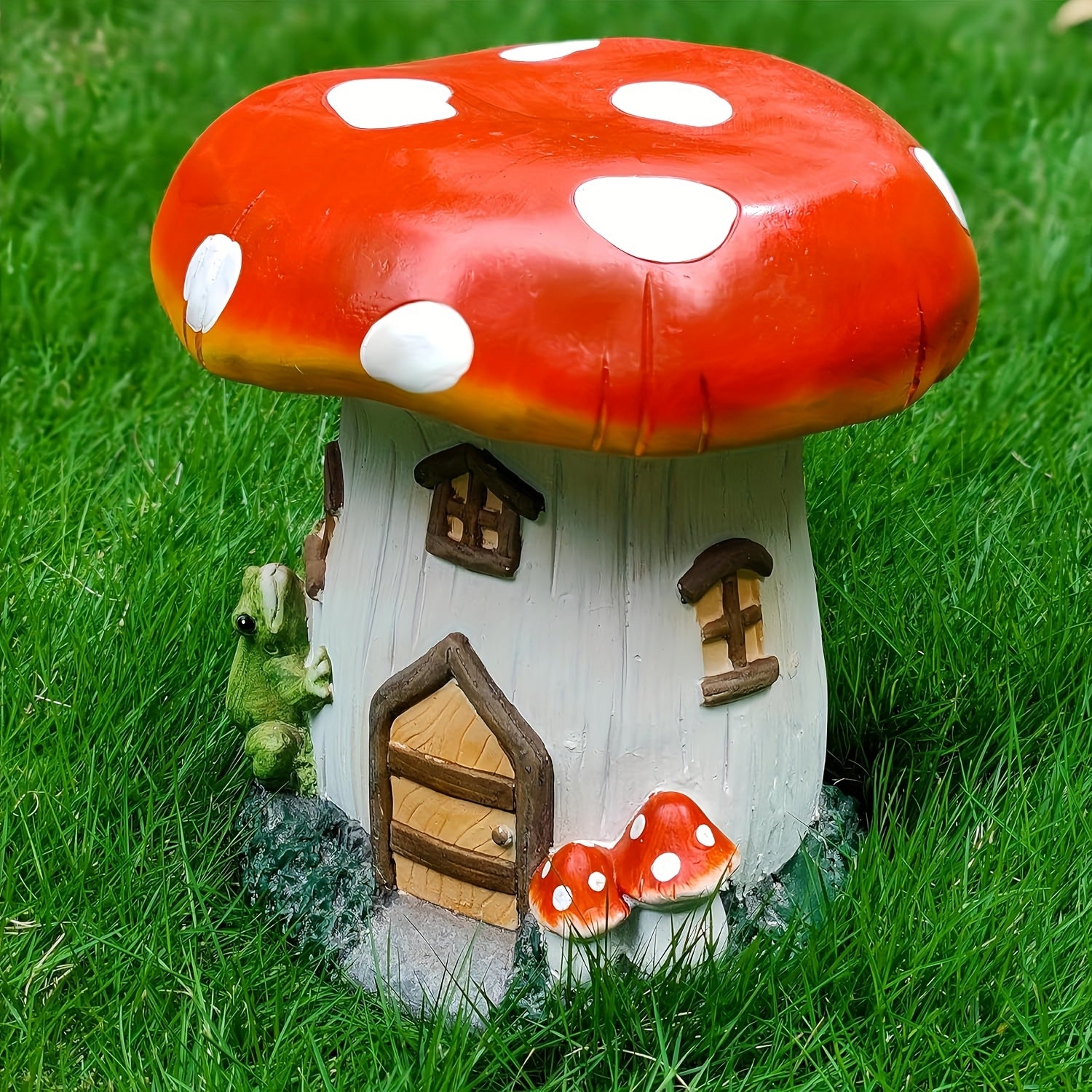 Mushroom House Garden Stool