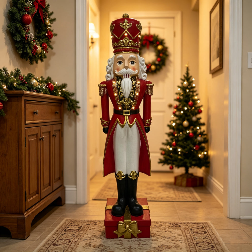 36'' Tall Christmas Nutcracker Soldier Statue