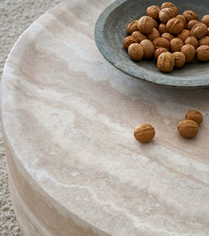 39.37'' Faux MARS Pattern Round Coffee Table