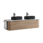 Erba 60 Inch Bathroom Vanity with Sink, Honey