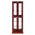 Corner Curio Display Cabinet with Lights