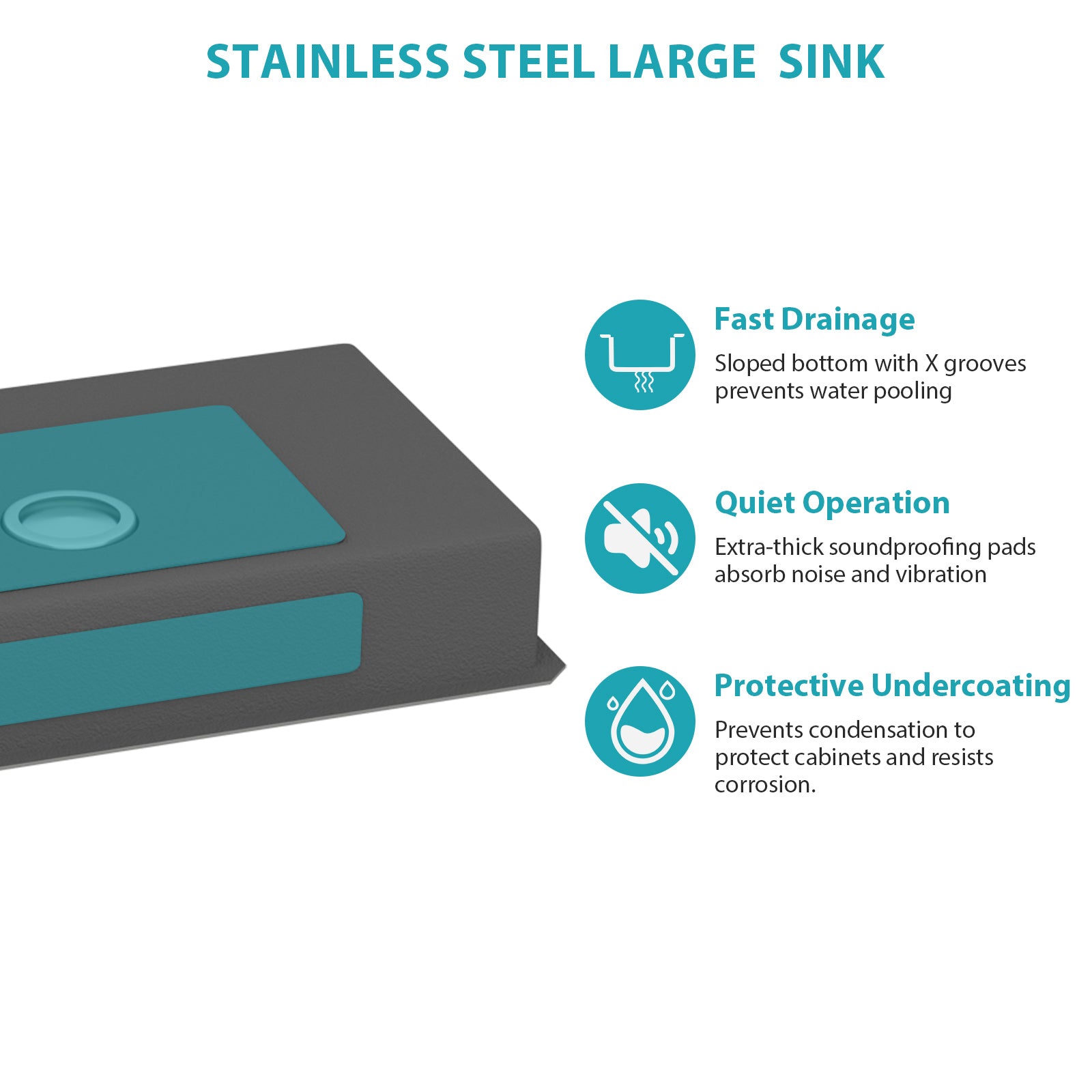 27 Inch ADA-Compliant Undermount Kitchen Sink