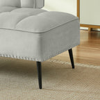 54-Inch Modern Two-Seater Velvet Sofa