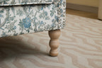 Modern Accent Chair with Retro Wood Legs