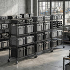 2640 Lbs Industrial Metal 4 Tier Shelving Unit