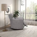 Lawson Swivel Glider Suede Recliner Chair - Latte
