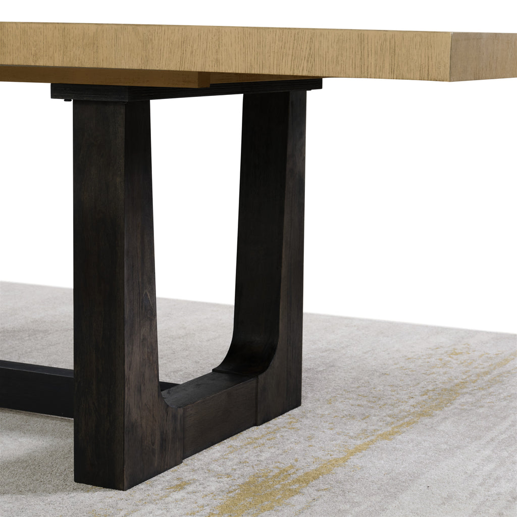 Caramel and Cocoa Trestle Dining Table