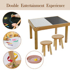 Sensory Table for Toddlers 1-3 with 2 Chairs