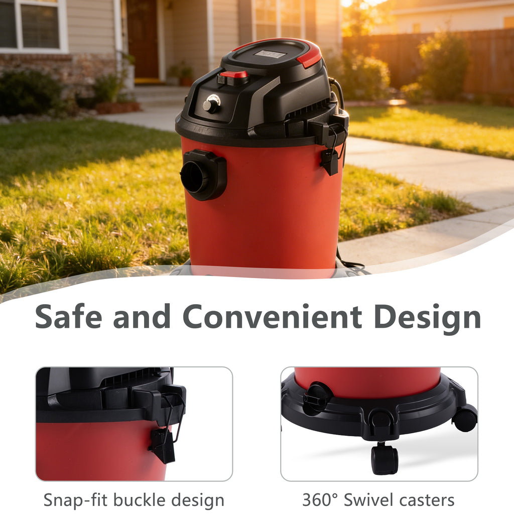 5 Gallon Wet Dry Vacuum Cleaner with Blowing Function