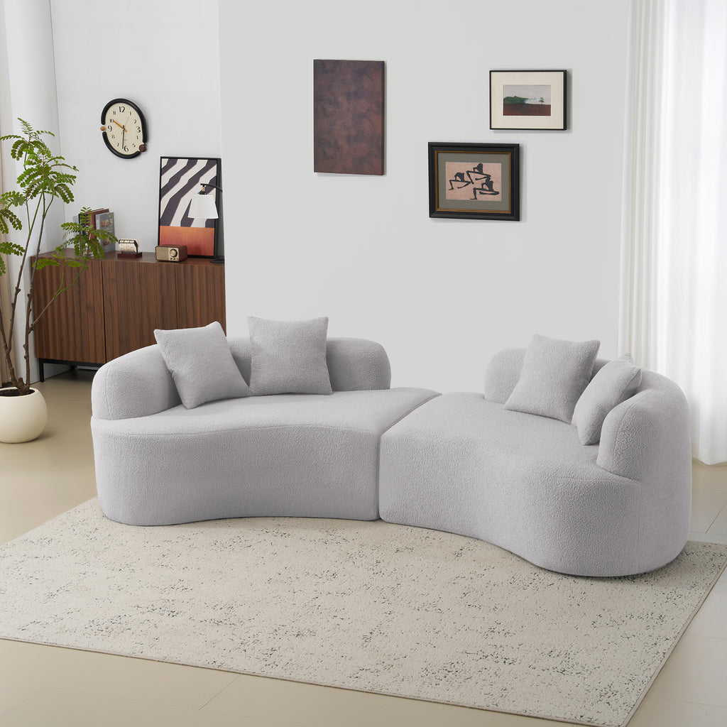 Curved Four Seater Sofa