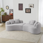 Curved Four Seater Sofa