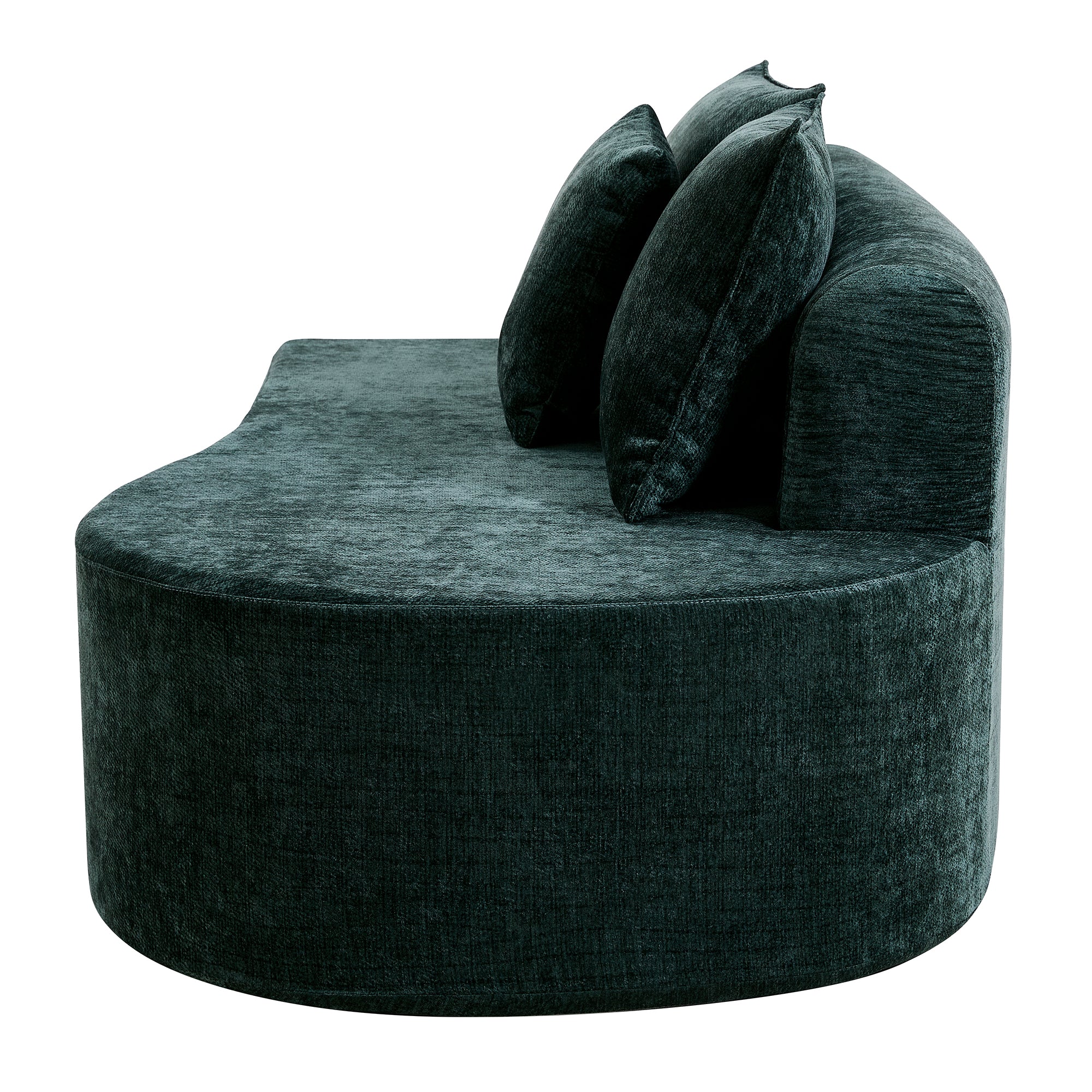 138.6" Modern Curved Modular Sectional Sofa