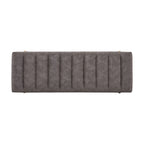 Upholstered Channel Tufted Ottoman Bench Seat