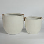 Round Concrete Planter Set of 2