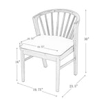 Outdoor Dining Chairs Set of 2, Acacia Wood Patio Chairs