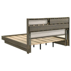 Grey Eastern King Platform Bed