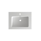 Integrated Solid Surface Basin - Glossy White