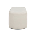 Fuji 43" Upholstered Oval Storage Bench
