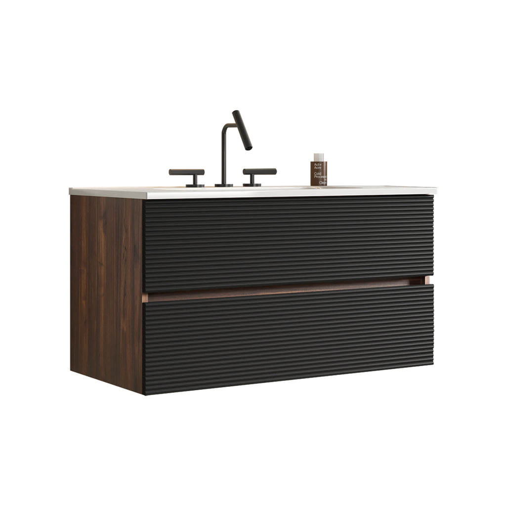 Gloria 36" Wall Mounted Soft Bathroom Vanity