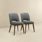 Modern Blake Dark Dining Chairs - Set of 2