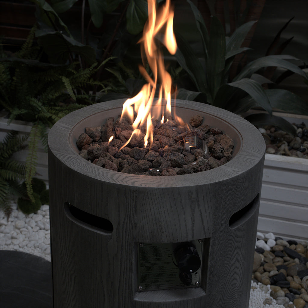 32000 BTU Round Outdoor Gas Fire Pit