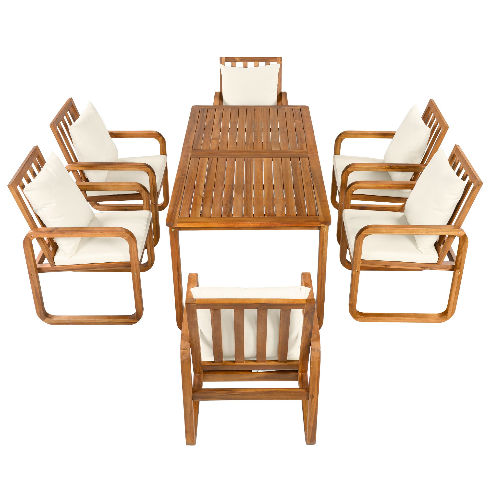 7 Pieces Patio Dining Set