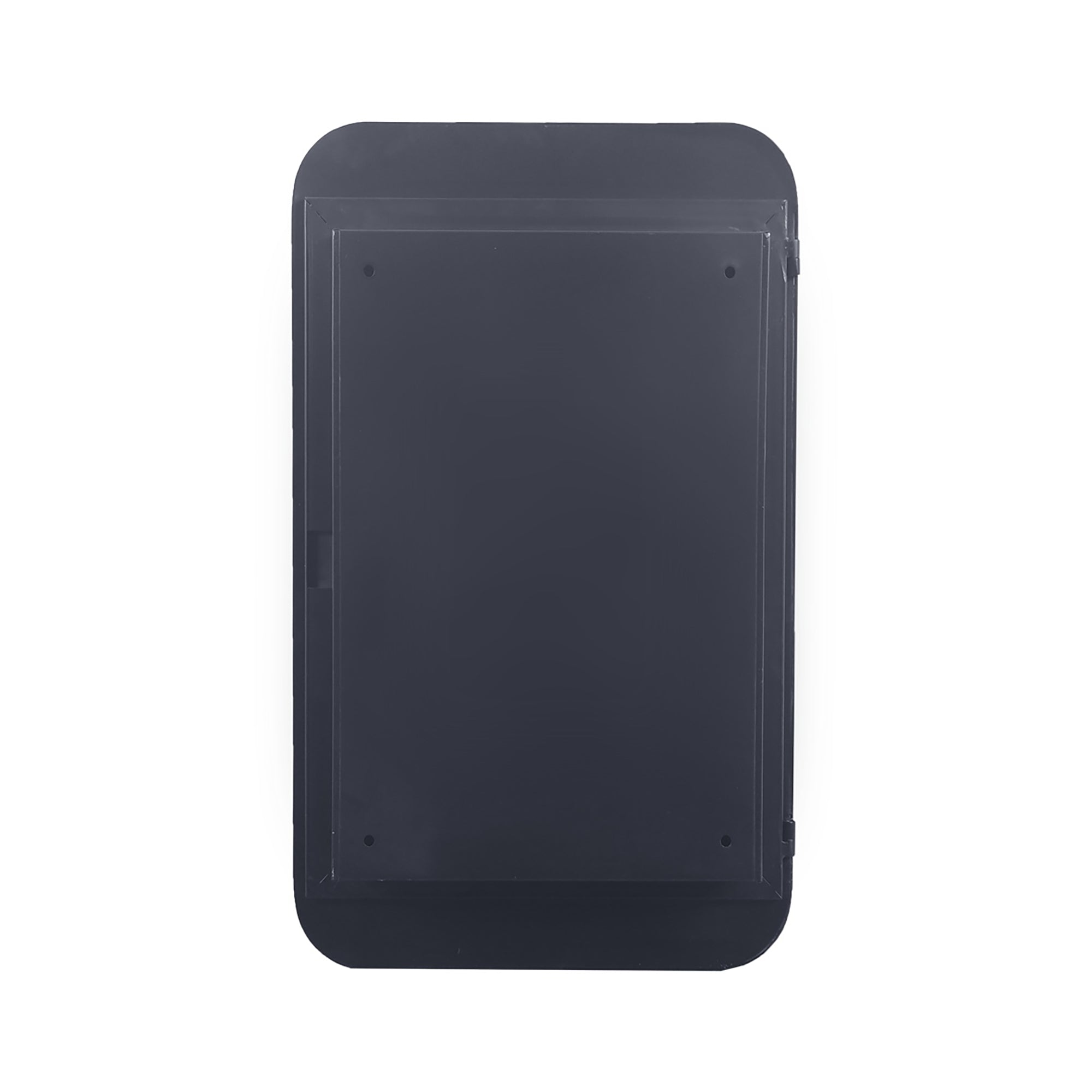 20x30 Inch Recessed Black Metal Framed Medicine Cabinet