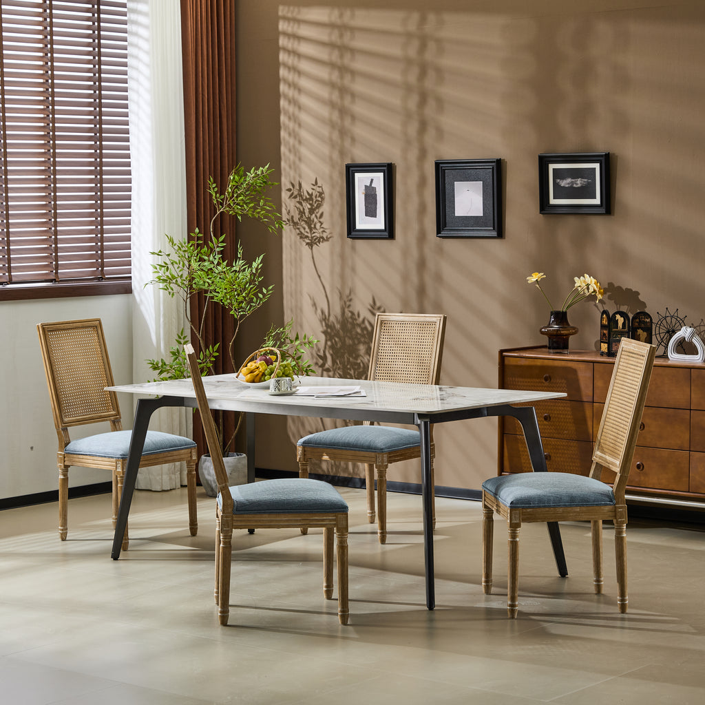 Set of 4 French Country Dining Chairs