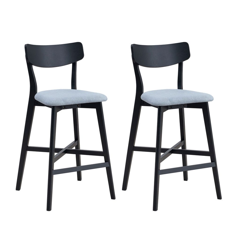 Wooden Bar Chairs Set of 2