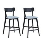 Wooden Bar Chairs Set of 2