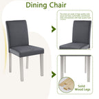 5 Piece Wooden Dining Table Set