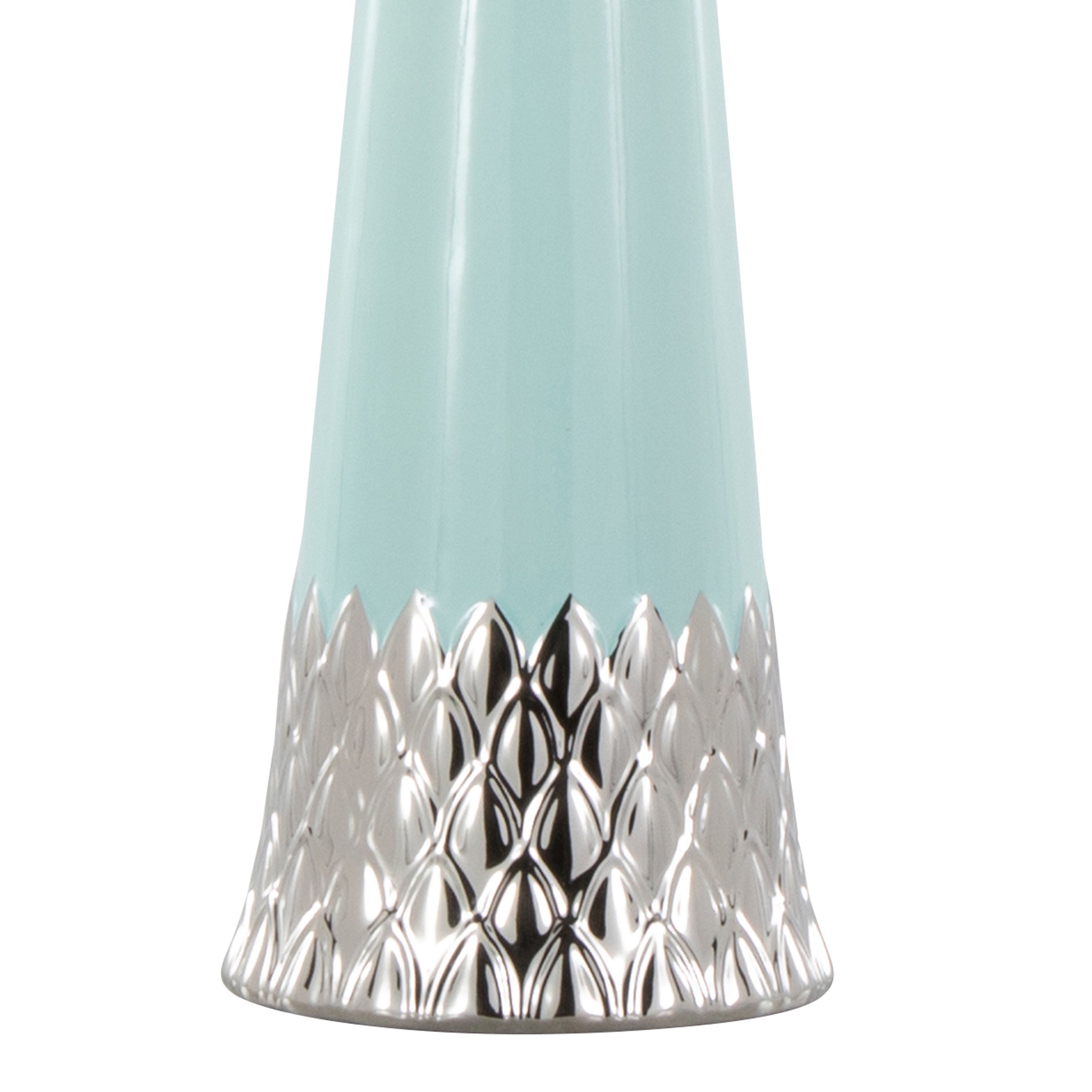 Penelope 22" Contemporary Ceramic Table Lamp with Tiffany