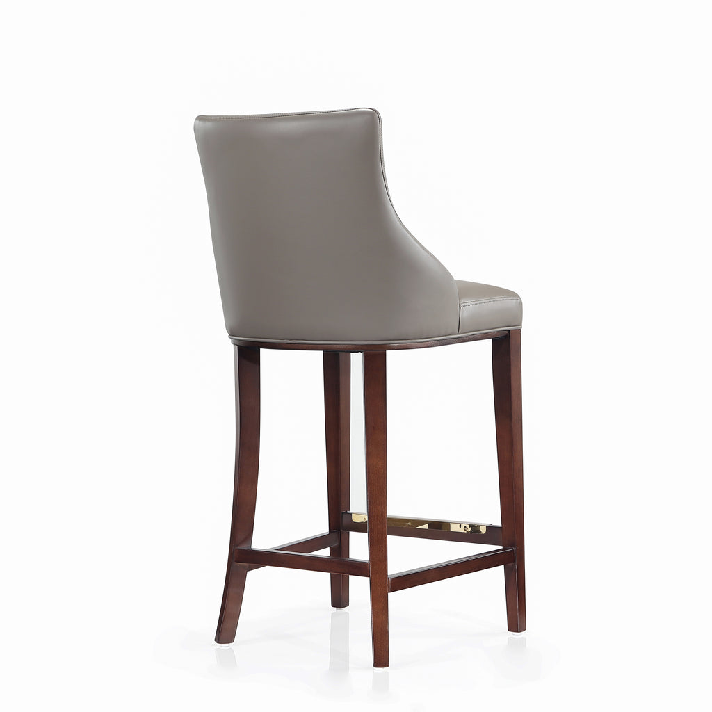 Shubert Wood Upholstered Barstool in Dark