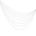LED Christmas String Lights - 200 LED, 76 ft Connectable Warm