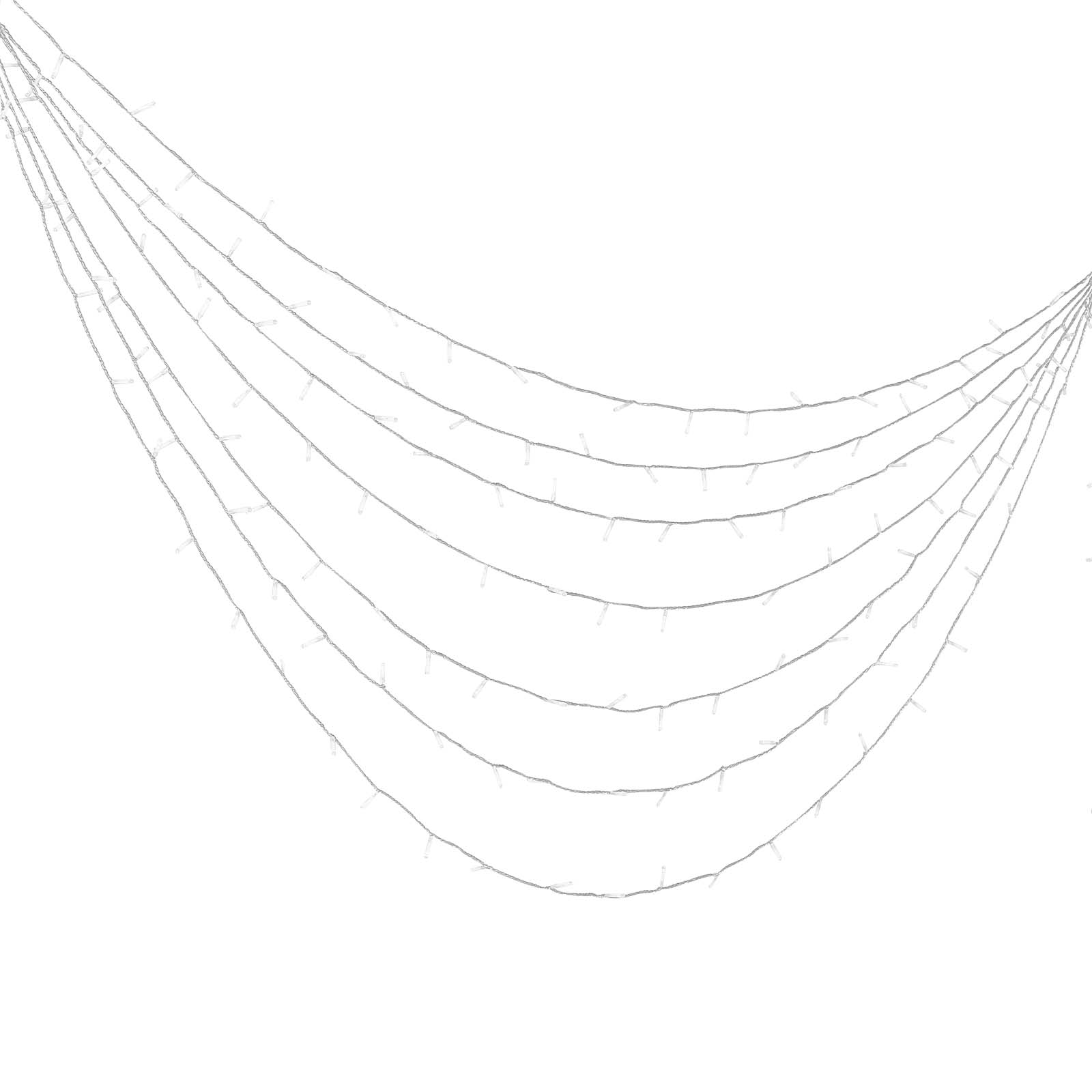 LED Christmas String Lights - 200 LED, 76 ft Connectable Warm
