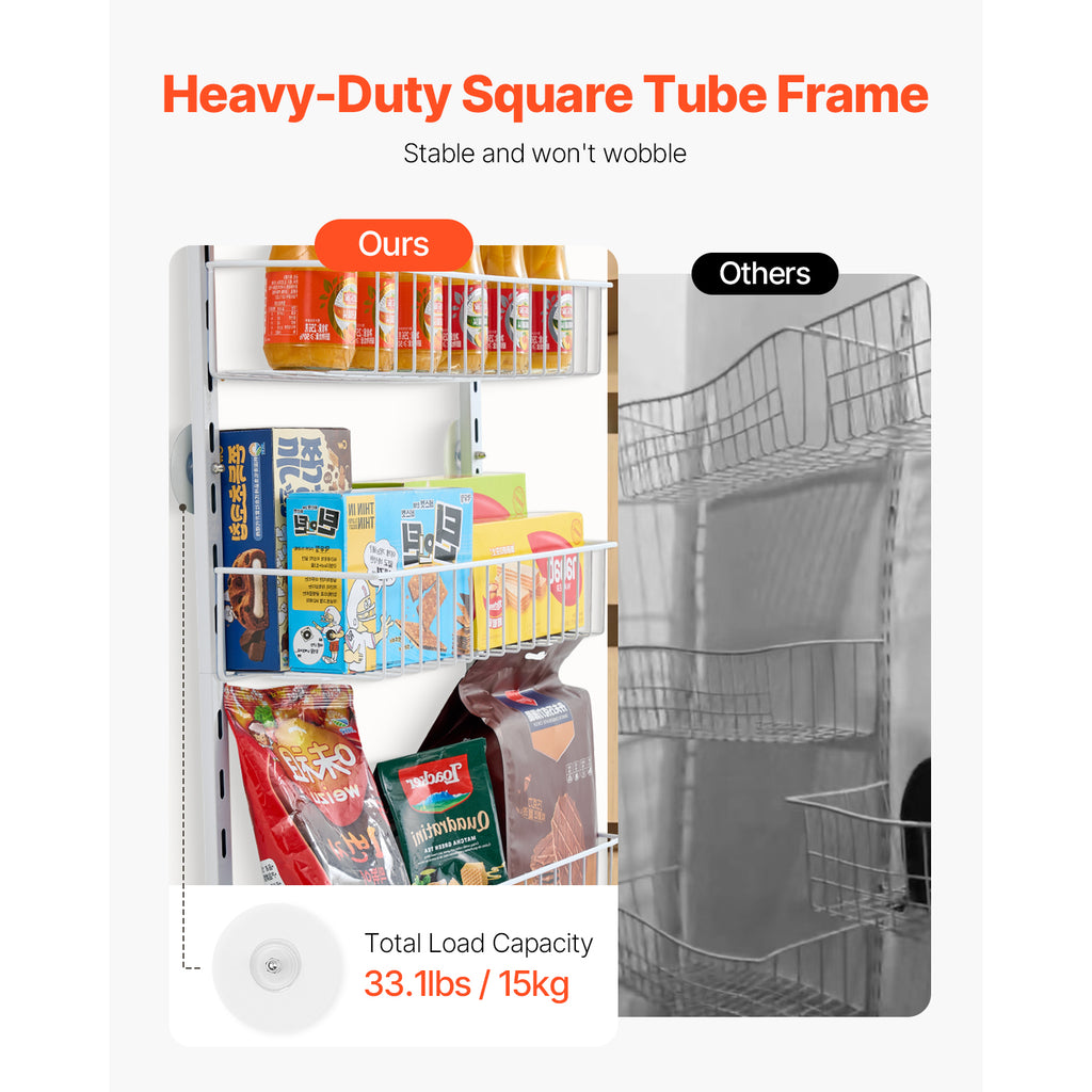 Over The Door Pantry Organizer - 10-Tier Spice Rack