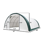 Single Truss Arch Storage Shelter W30'xL65'xH15' 11oz PE