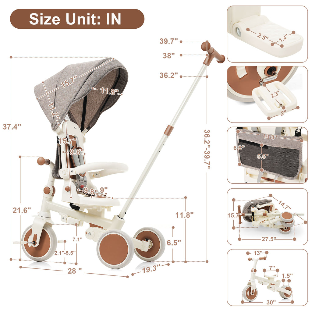 7 in 1 Baby Tricycle