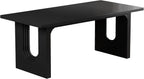 71" Modern Black Dining Table