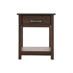Sleek Contemporary Nightstand in Wenge